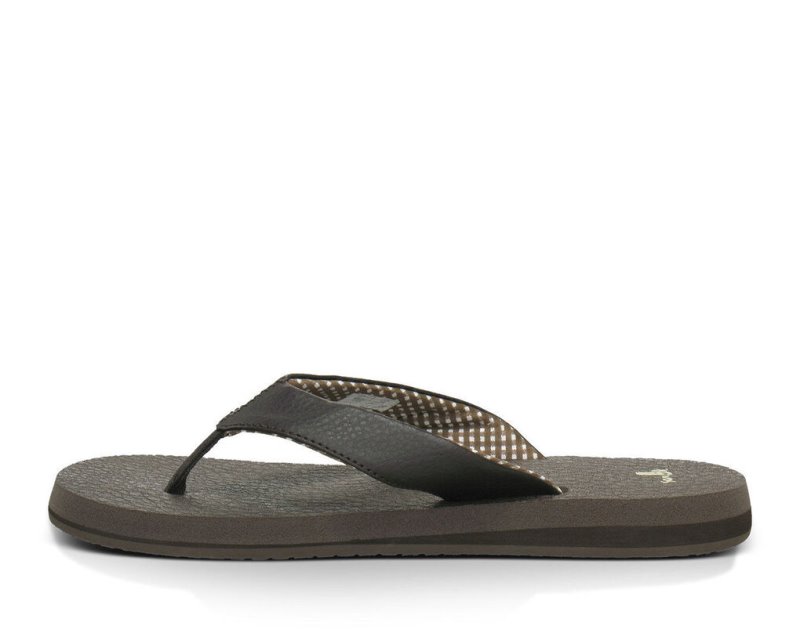 Sanuk Yoga Mat Women's Flip Flops Brown | Canada 51FDN